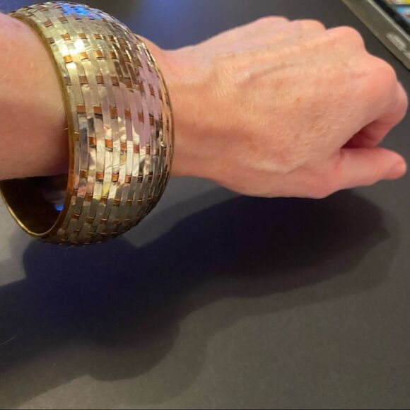 Chunky Braided Tricolour Bracelet  - Picture 5 of 8